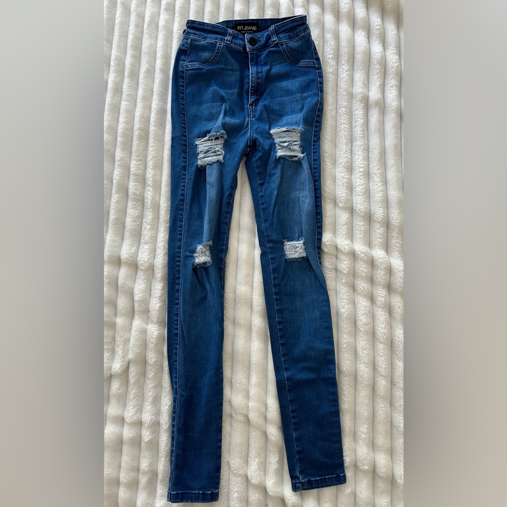 Fit jeans skinny ripped